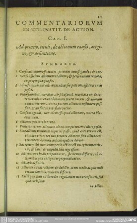 Cap. I. Ad Princip. tituli, de actionum causis, origine, & definitione