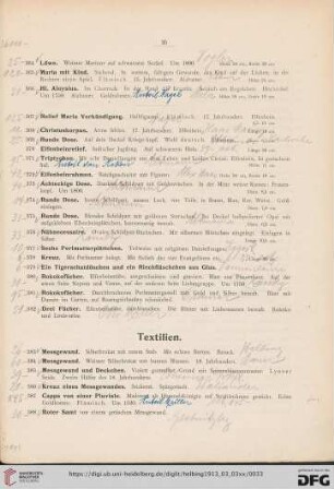 Textilien (Nr. 383-429)