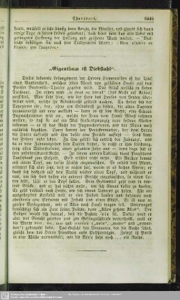 „Eigenthum ist Diebstahl“