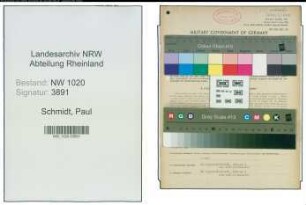 Entnazifizierung Paul Schmidt , geb. 29.07.1895 (Schlosser)