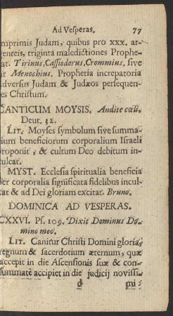 Dominica Ad Vesperas.