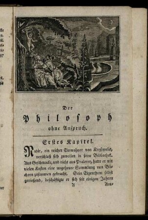 Erstes Kapitel. - Viertes Kapitel.