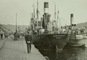 Norwegen, Bergen, Postdampfer