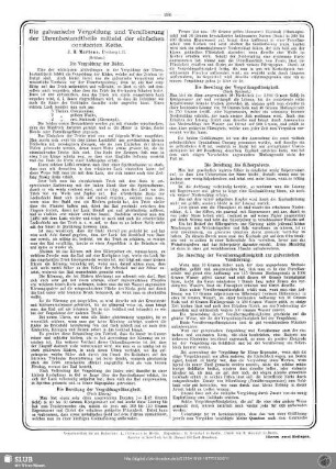 Die galvanische Vergoldung und Versilberung der Uhrenbestandtheile mittelst der einfachen contanten Kette (Schluss)