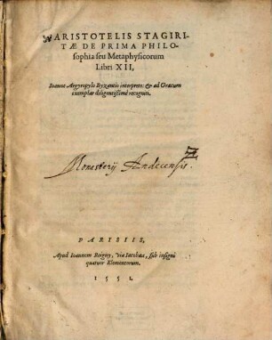 De prima philosophia