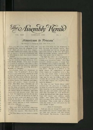 No. 1, January 1907