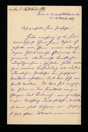 Berlin, 24.10.1887.