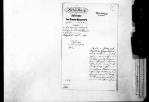 Berichte und Verfügungen (1903-1904)