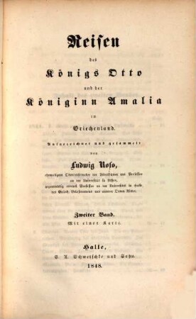 Reisen des Königs Otto und der Königin Amalie in Griechenland, 2