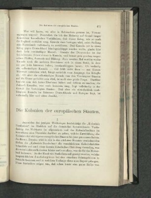 Die Kolonien der europäischen Staaten.