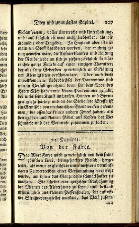 23. Kapitel. Von der Farce.