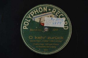 O kehr' zurück [Finale des Kühleborn] : aus der Oper "Undine" [3. Akt] / [Text und Musik: Gustav Albert] (Alb. Lortzing)