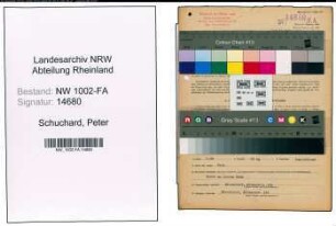 Entnazifizierung Peter Schuchard, geb. 12.07.1907 (Kuefer)