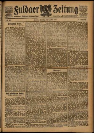 Ausgabe vom Dienstag, den 02. Mai 1905.