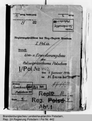 Um- und Erweiterungsbau des Polizeipräsidiums Potsdam