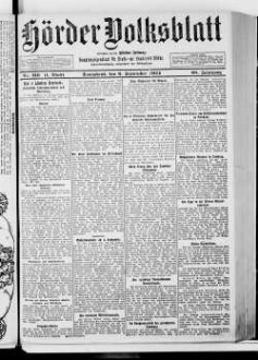 Hörder Volksblatt. 1884-1934