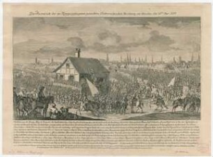 Der Ausmarsch der zu Kriegesgefangenen gemachten Oesterreichischen Besatzung aus Bresslau, den 21ten Dec. 1757