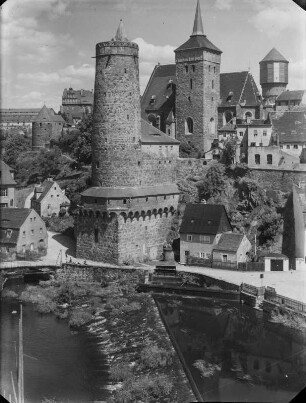 Bautzen. Blick auf die innere Stadtbefestigung