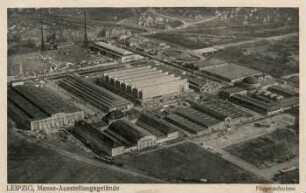 Leipzig: Messe-Ausstellungsgelände ; Fliegeraufnahme