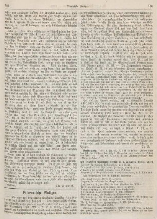 125-126 Literarische Notizen
