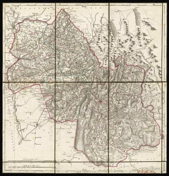 Atlas National de France en départements