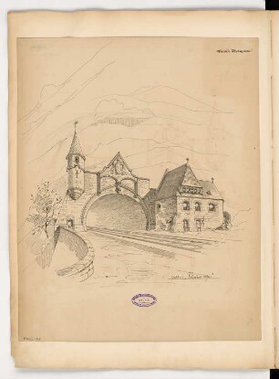Tunneleinfahrt Monatskonkurrenz Februar 1896: Perspektivische Ansicht