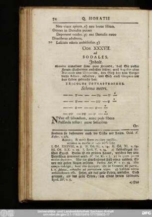 Ode XXXVII. ad Sodales.