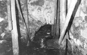 Triebischtal-Tanneberg. Eulenmühle, Radgrube mit Wasserablauf