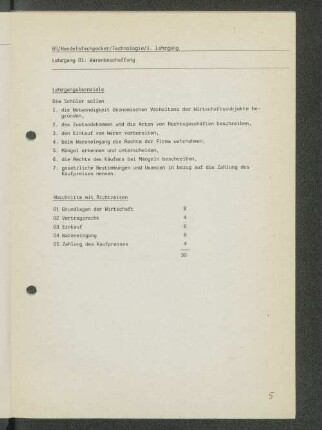 [Lehrgänge 01 bis 07]