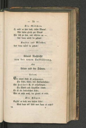 Urians Nachricht von der neuen Aufklährung, oder Urian und die Dänen.