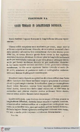 Fasciculus 2A: Cavum thoracis in longitudinem diffissum