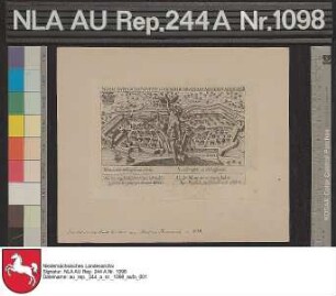 Ansicht von der Stadt EMDEN Zeichnung von Meissner Papier auf Pappe Format 16,7x12,0