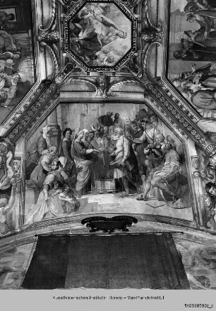 Szenen der Passion Christi, dem Leben Mariens und Johannes des Täufers : Szenen aus dem Marienleben : Vermählung Mariens und Josephs