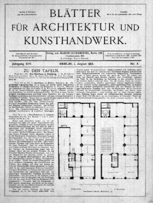No. 8, 1. August 1901