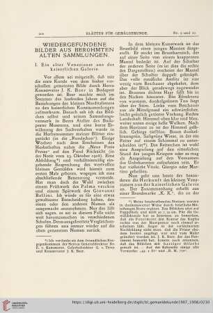 4: Wiedergefundene Bilder aus berühmten alten Sammlungen