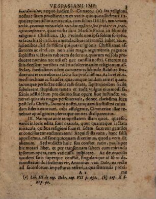 Exercitatio acad. de miraculis Vespasiani imp. rom.