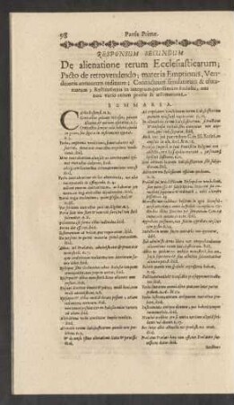 Responsum Secundum