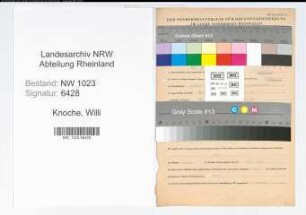 Entnazifizierung Willi Knoche , geb. 26.06.1909 (Elektriker)