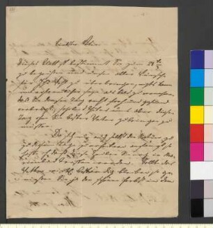 Brief von Goethe, August von an Goethe, Johann Wolfgang von
