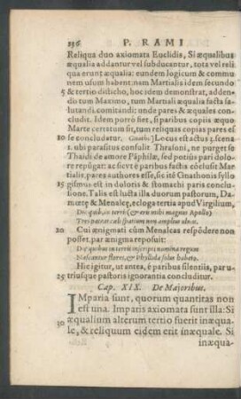Cap. XIX. De Maioribus.