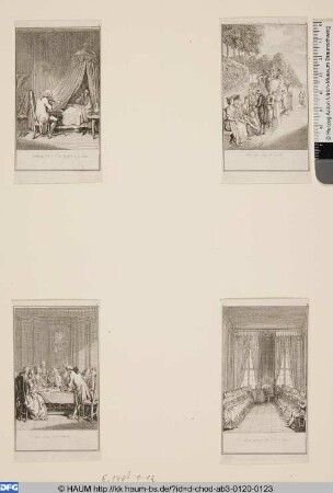 Unten rechts: Blaise rend sa premiere visite a Madame de Voyeur.