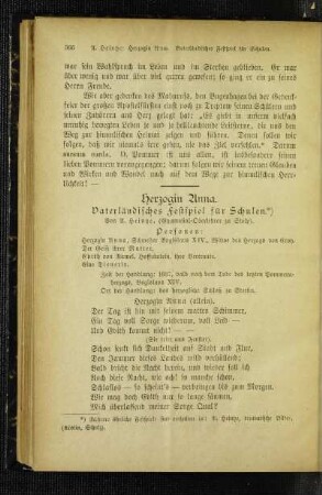 Herzogin Anna : Vaterländisches Festspiel für Schulen