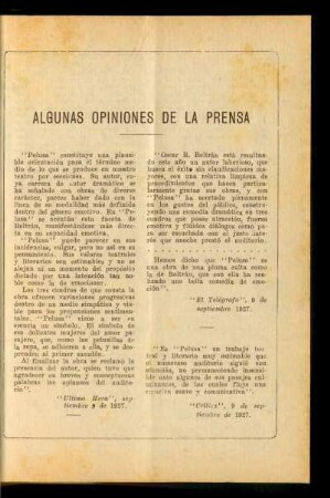 Algunas opiniones de la prensa