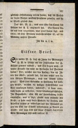 287-321, Eilfter Brief.