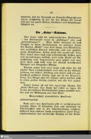Die „Geka"-Reklame