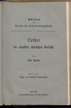 1: Luther, der politische Revolutionär
