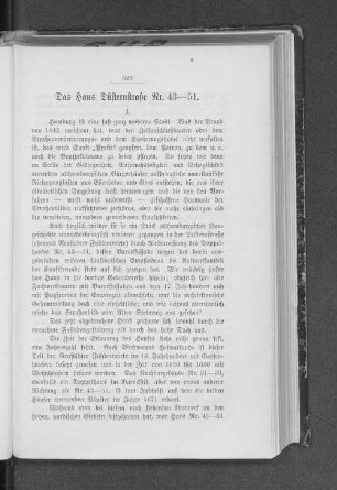 Das Haus Düsternstraße Nr. 43-51.