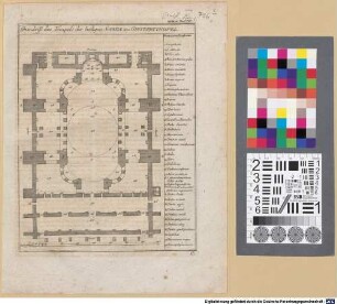 Grundriß des Tempels der heiligen Sophiae zu Constantinopel : Welthist. Theil. XIV., [Tafel] C