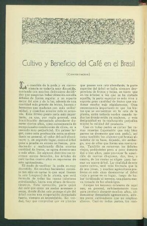 Cultivo y Beneficio del Café en el Brasil [Continuación]