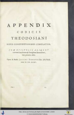 IX. Appendix Codicis Theodosiani.